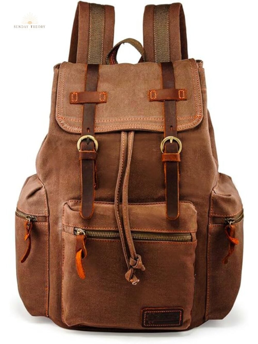 Vintage Canvas Backpack Casual Daypack 15 inch Laptop Bag Travel Hiking Rucksack